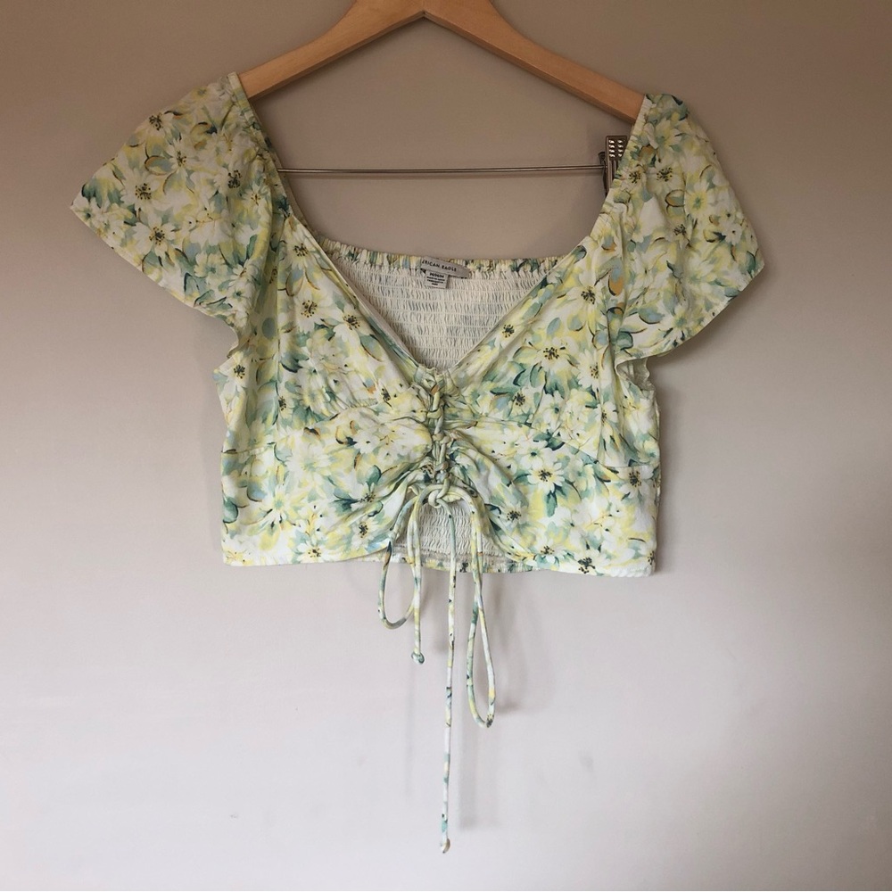 Floral Print Crop Top